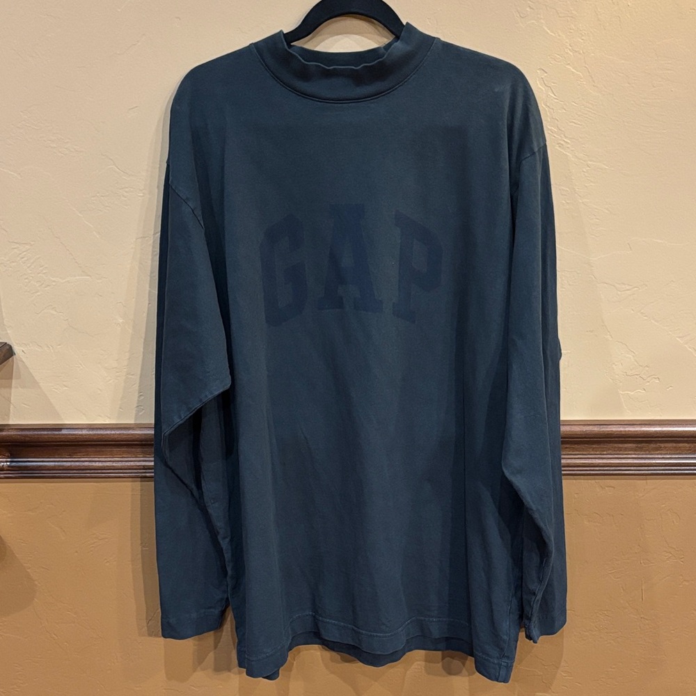 GAP x YEEZY Collab Men's Dark Grey Long Sleeve Tee